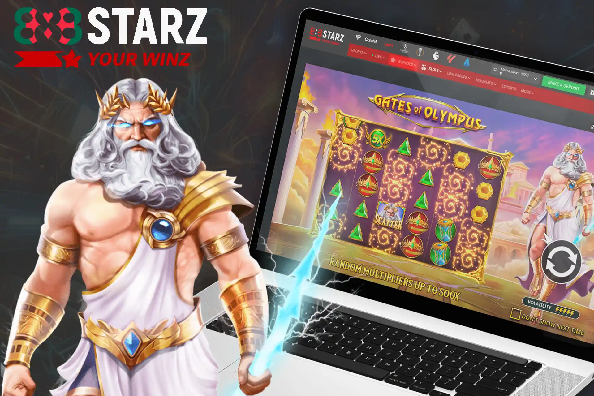 Play Top Game Gates of Olympus on 888Starz Bangladesh