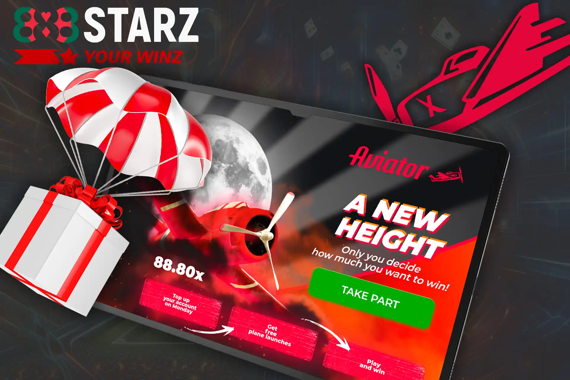 Top bonuses for the game Aviator