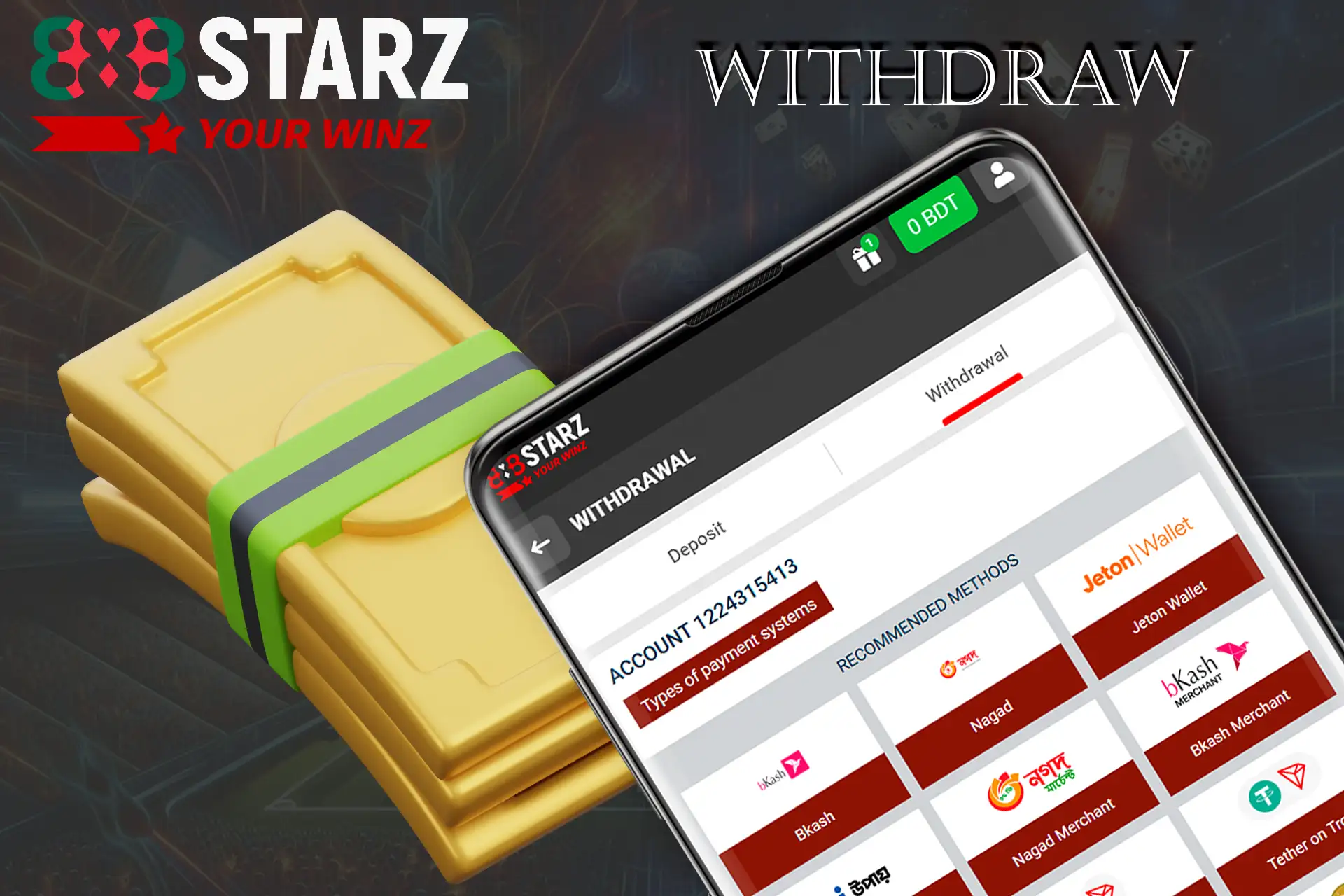 Withdraw your casino winnings