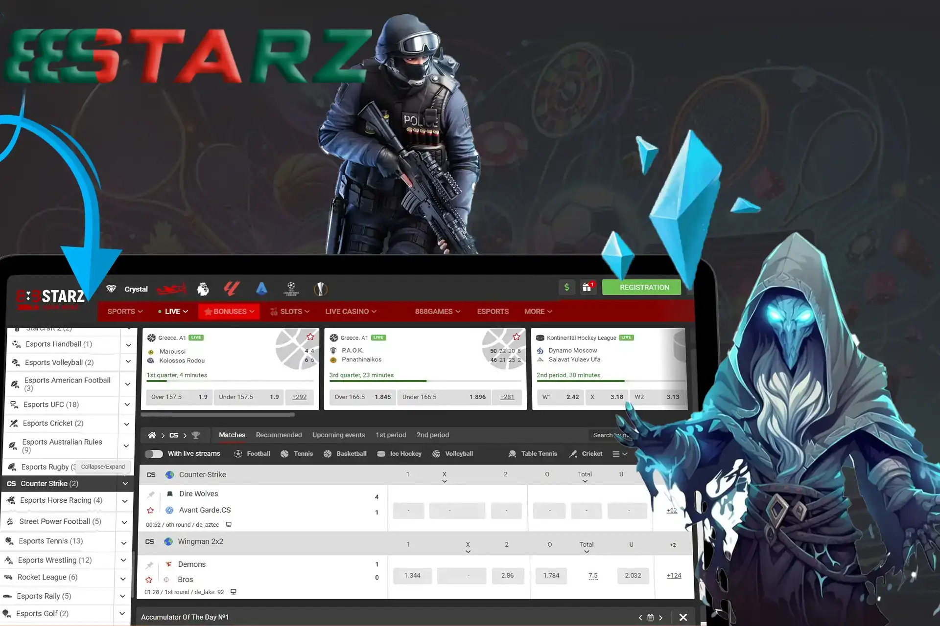 Top esports games on our website