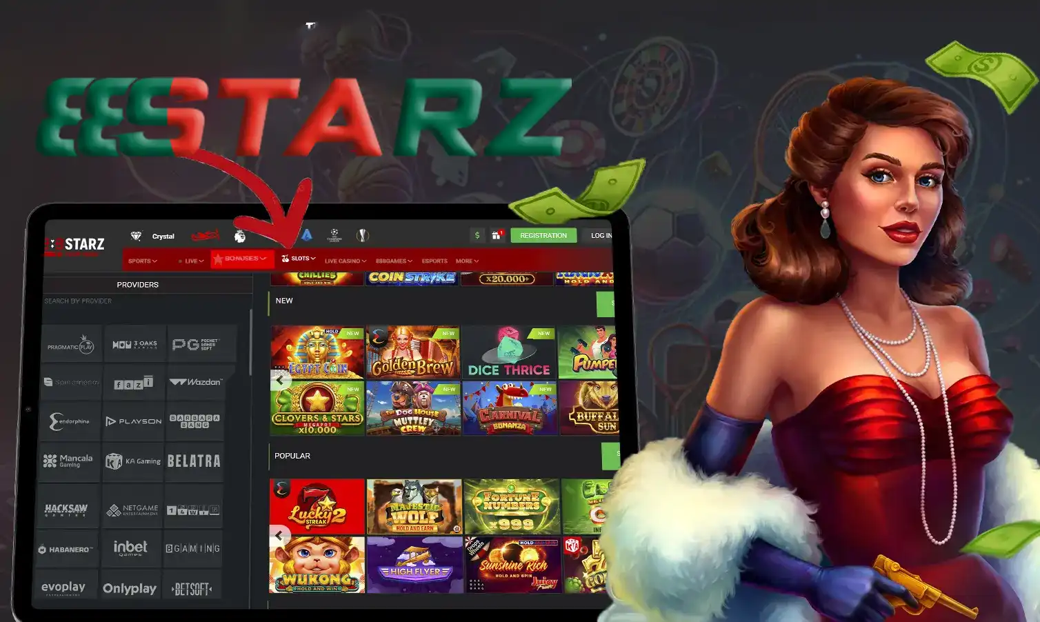 Lots of exciting casino slots